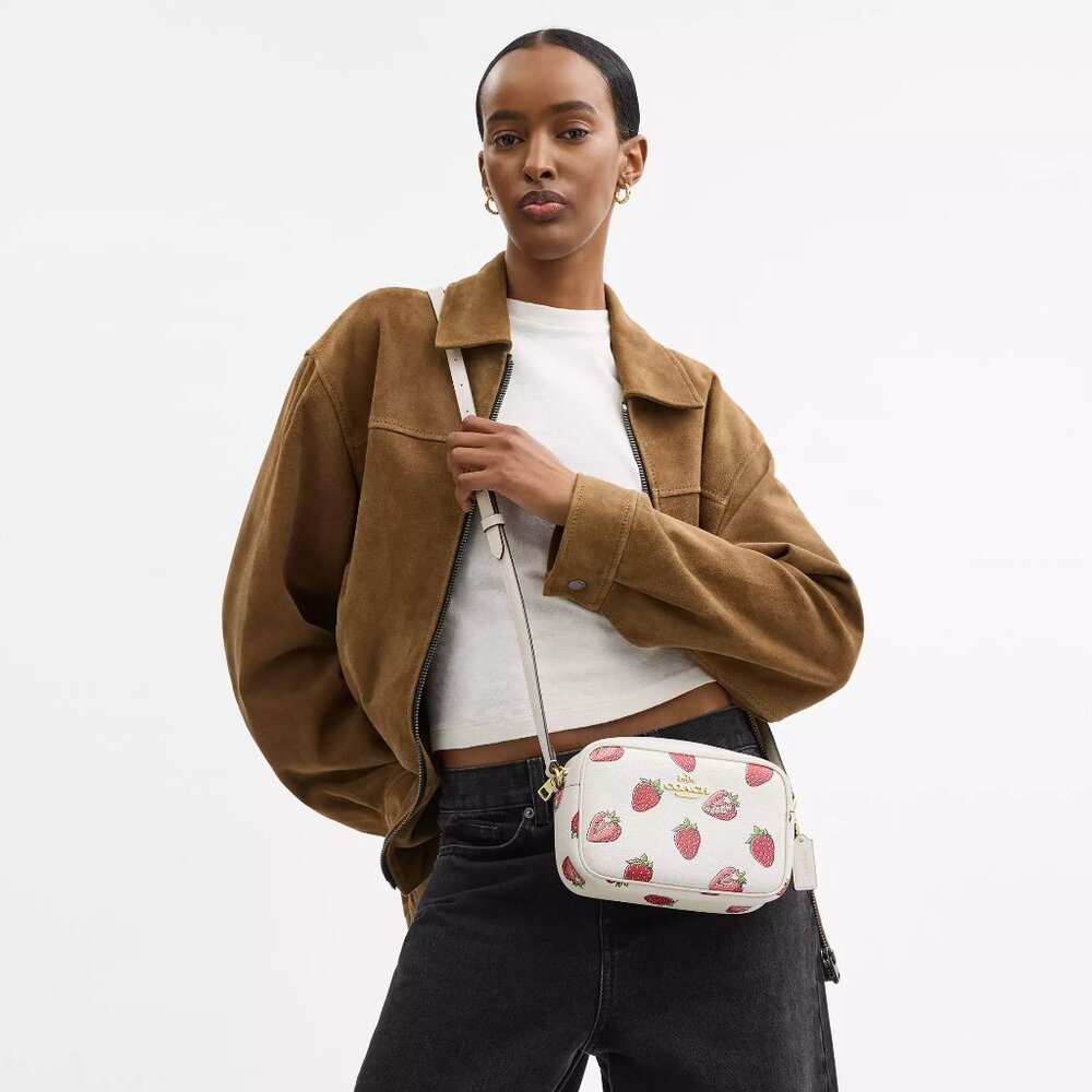 🍓Coach Mini Jamie Camera Bag With Strawberry Print - Picture 4 of 8